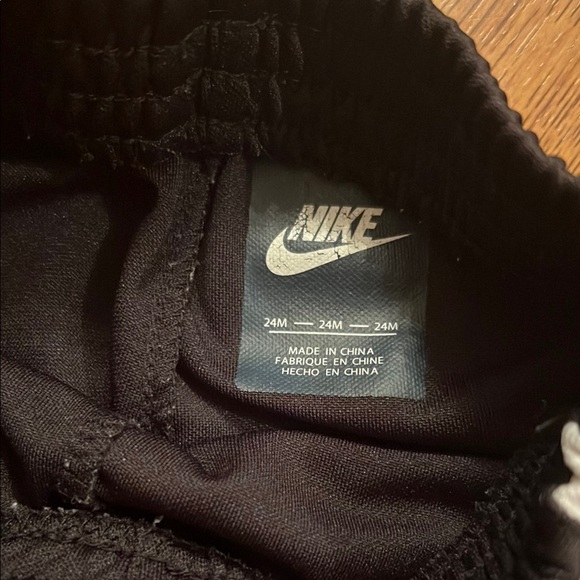 Nike Toddler Black and White Athletic Shorts - Picture 2 of 3